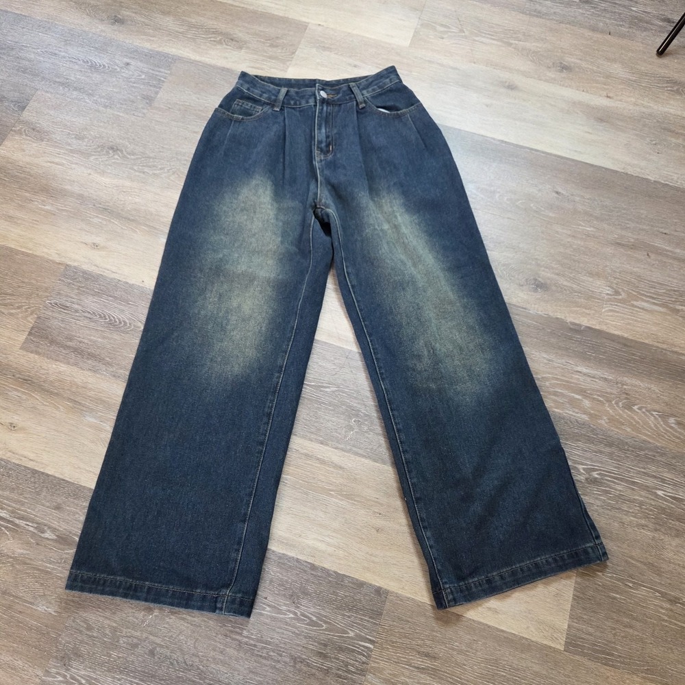 Dazy VTG 80s Wide Leg Jeans Women's Size M Blue Medium Wash Baggy Jeans